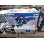 Boxed 240V power craft biscuit jointer together with a power devil 240V angle grinder