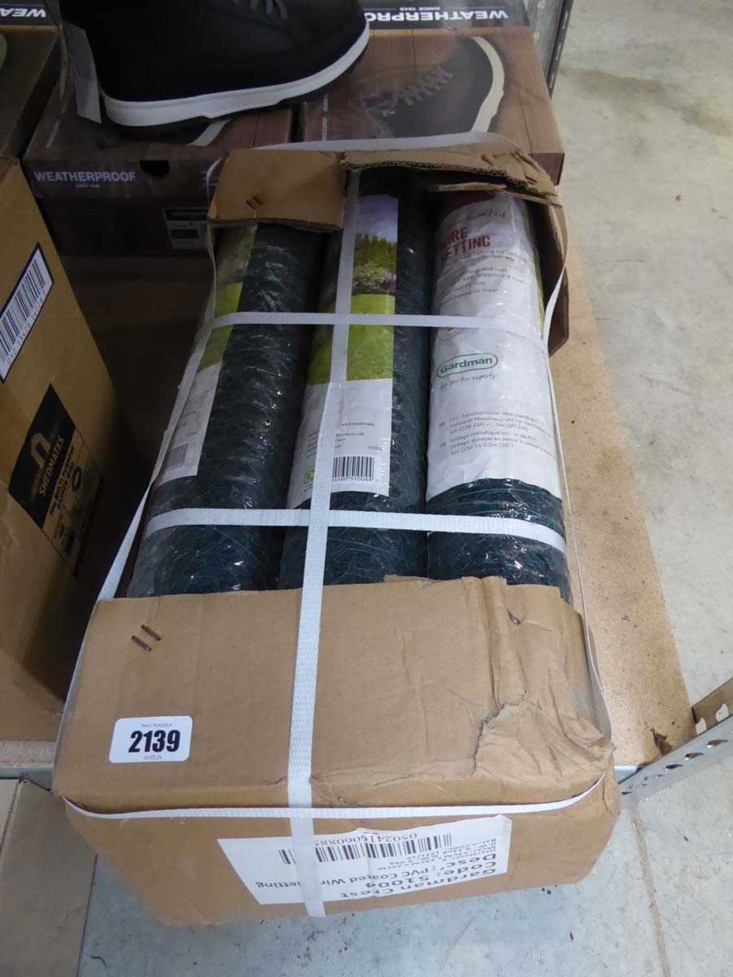 6 rolls of 6m x 0.5m. PVC coated wire netting