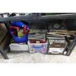 Under bay containing various vinyl records incl. Led Zeppelin, Culture Club, Johnny Nash, etc. incl.