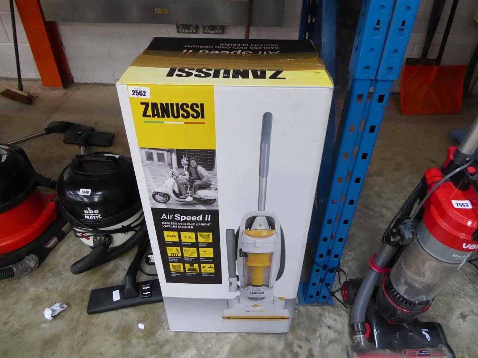 Boxed Zanussi Air Speed bagless cyclonic upright vacuum cleaner