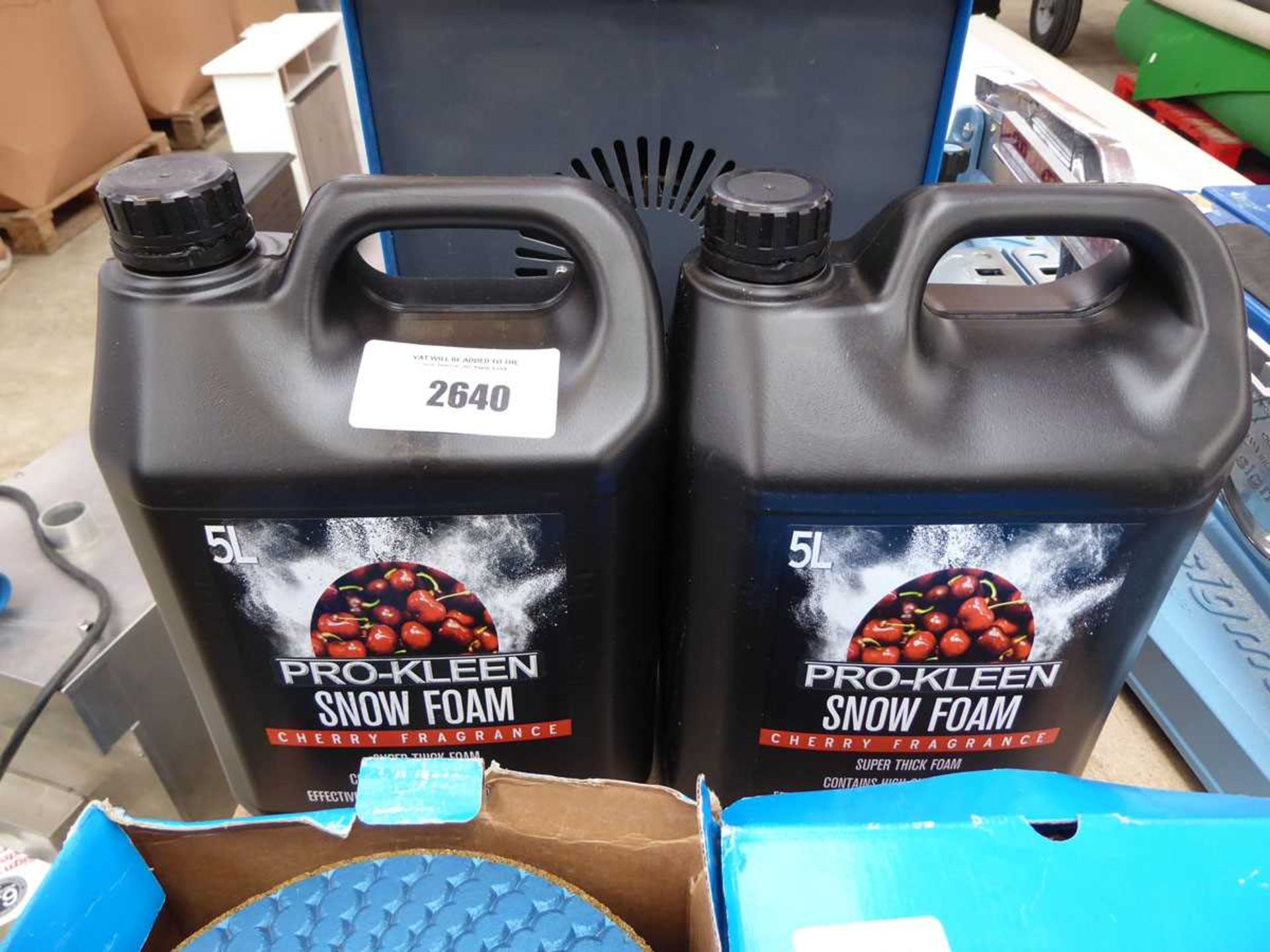 +VAT 2 x 5L tubs of Pro-Kleen Snow Foam (cherry fragrance)