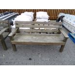 Wooden 3 seater garden bench