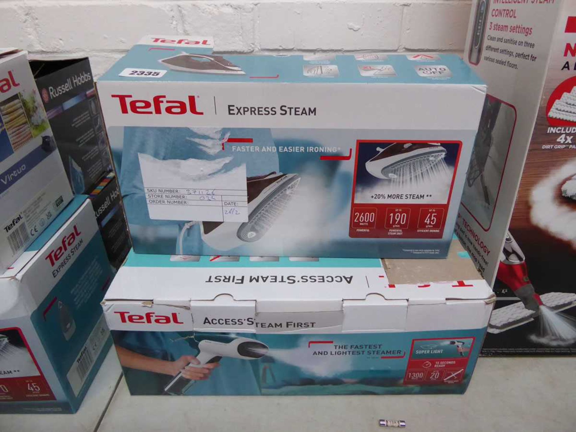 Tefal Express steam iron with Tegal Steam First steamer