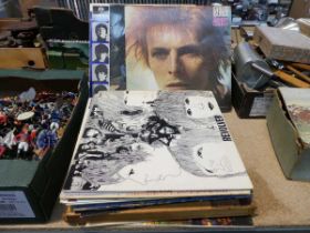 Various vinyl LPs to include David Bowie Space Odyssey, Beatles, Elton John, The Jam, Led Zeppelin
