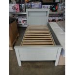 Modern grey single bed frame