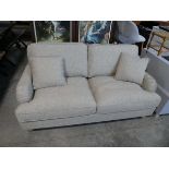 Modern natural upholstered 2 seater sofa