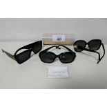 +VAT 3 pairs of Jimmy Choo designer sunglasses (one with case and cleansing cloth)