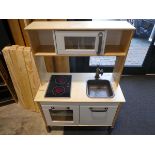 Wooden toy kitchen