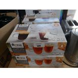 +VAT 4 packs of Mesa double wall glass mug sets