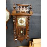 Mahogany cased wall clock