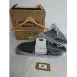 +VAT Box of 20 wooden hangers, approx. 20 black velvet hangers and pack of 30 childrens grey