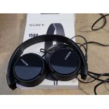 Pair of Sony headphones (MDR-ZX110)