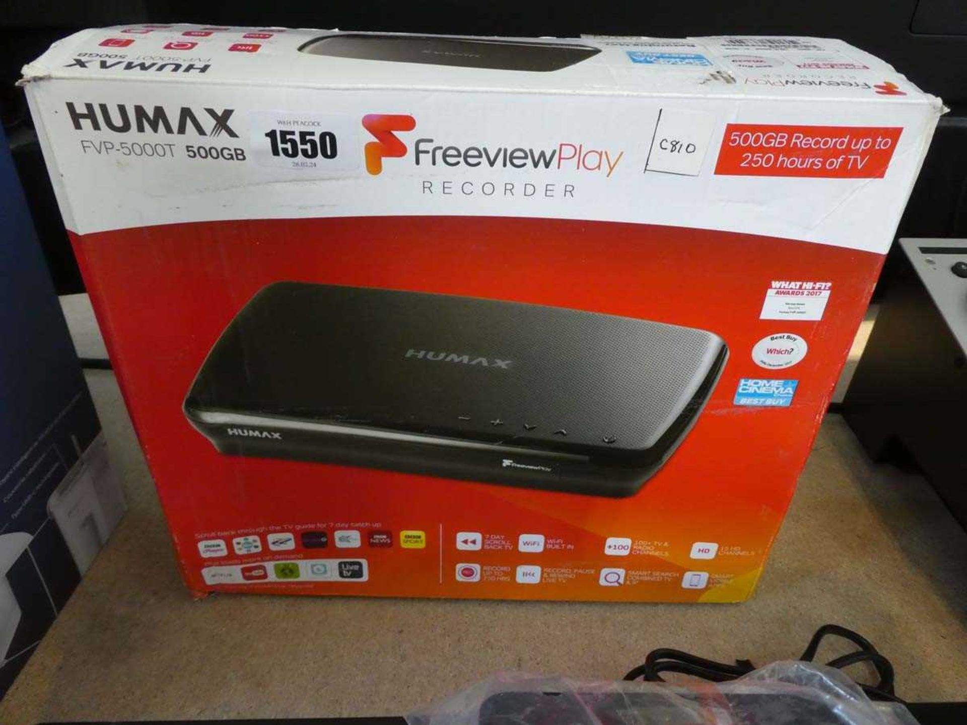 Humax FVP-5000T freeview play recorder
