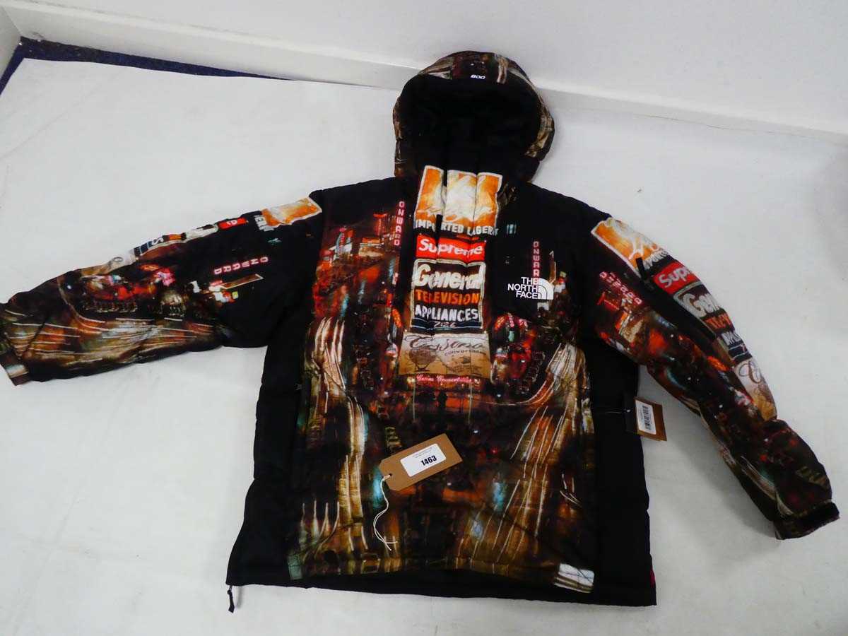 +VAT The North Face x Supreme Times Square half zip pull over puffer coat size XL