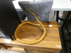 Jointed wooden snake
