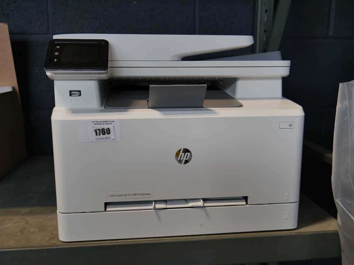 +VAT HP colour Lasterjet Pro printer (MFPM283FDW)