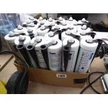 Crate containing approx. 27 tubes of Bostik Bond-Flex silicone sealant