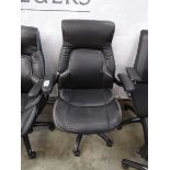 +VAT Dormeo black leatherette office armchair on 5 star base