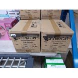 2 boxes containing 20 packs of 100 Comfort powder free nitrile examination gloves (size M)