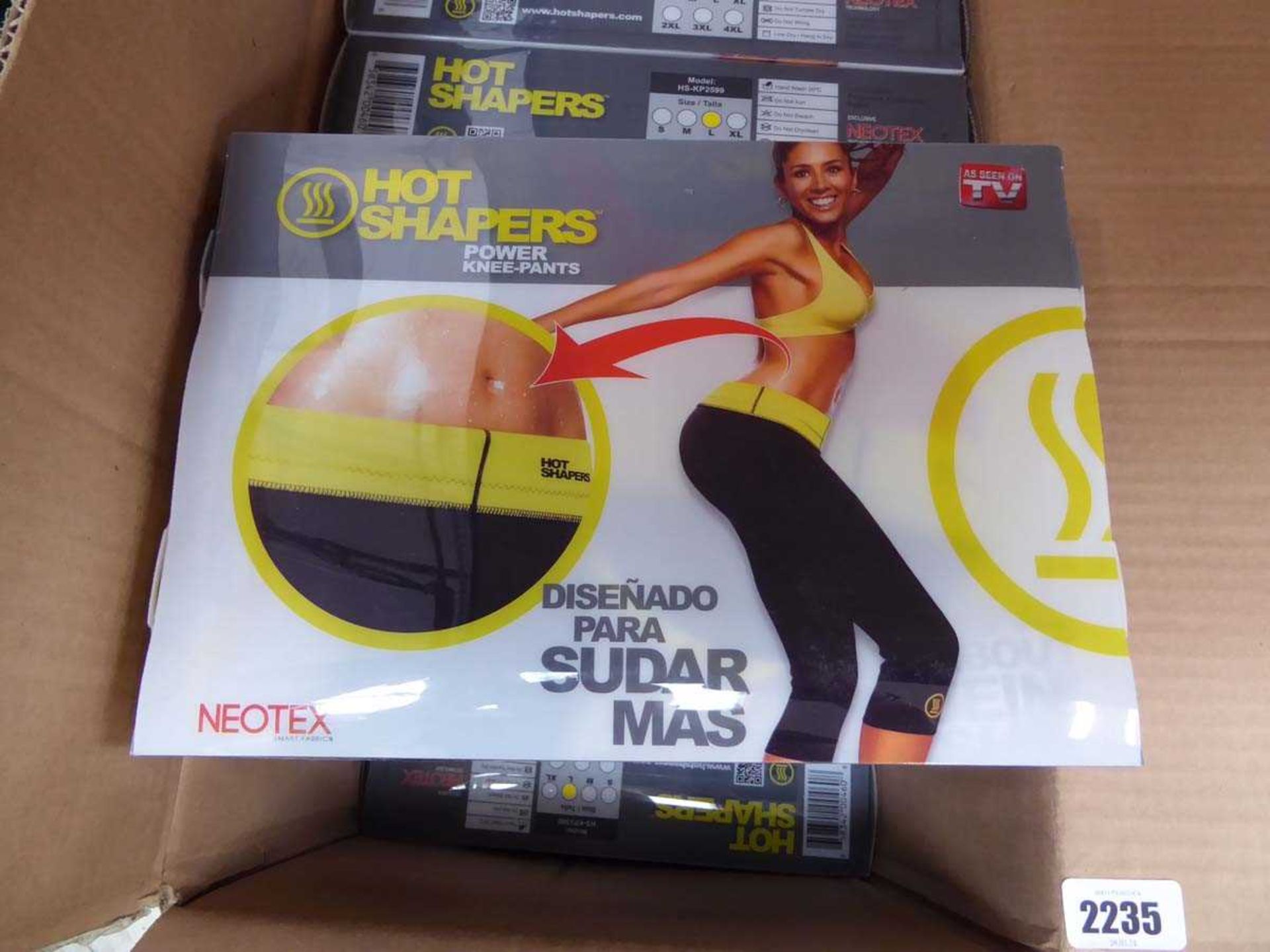 Box containing 20 Neotex hot shaper power knee pants sets (size L) - Image 2 of 2