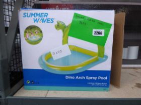 Summer Waves Dino arch spray pool