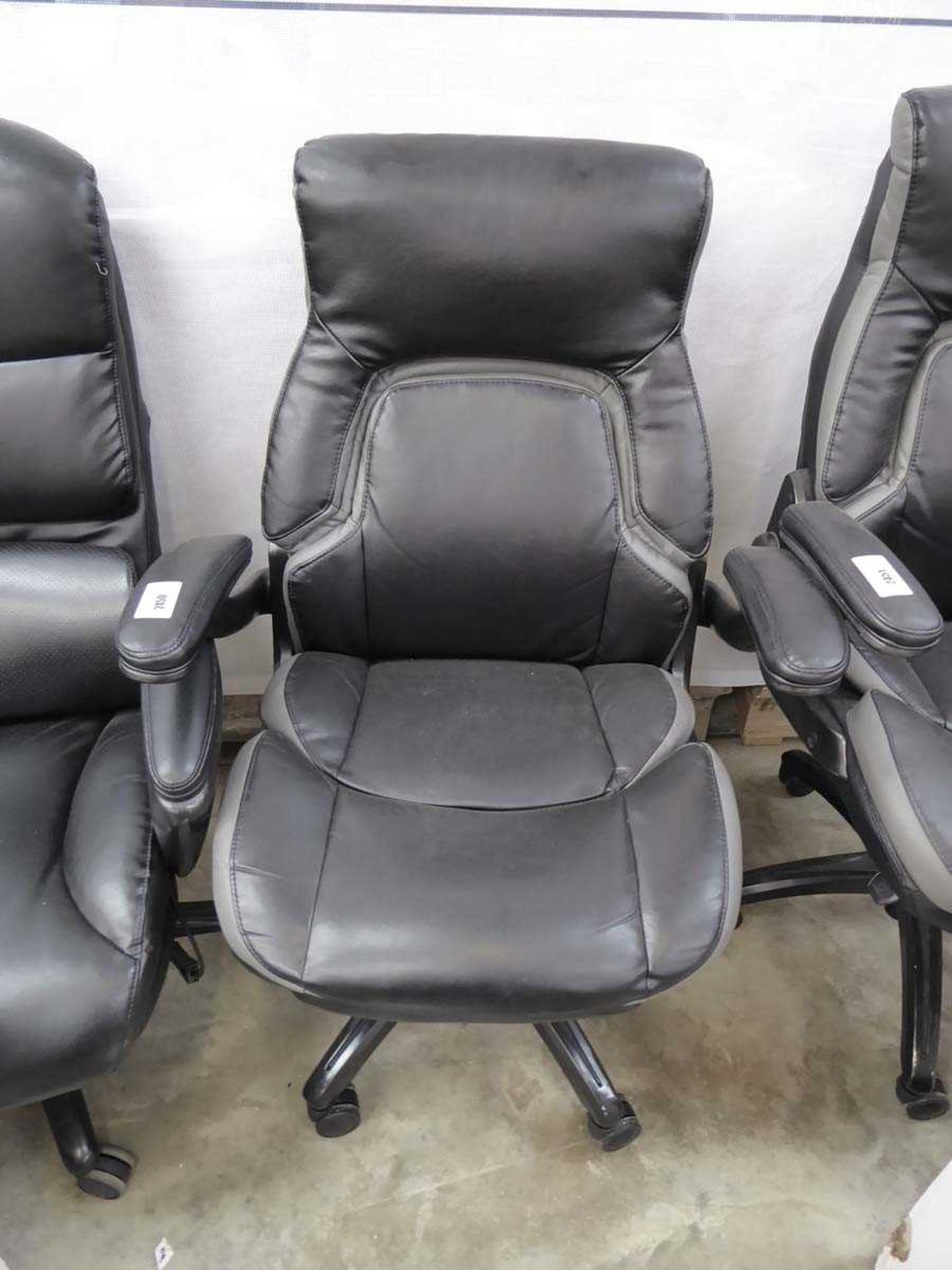 +VAT Dormeo black leatherette office armchair on 5 star base