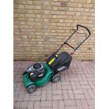 Qualcast hand propelled petrol lawnmower