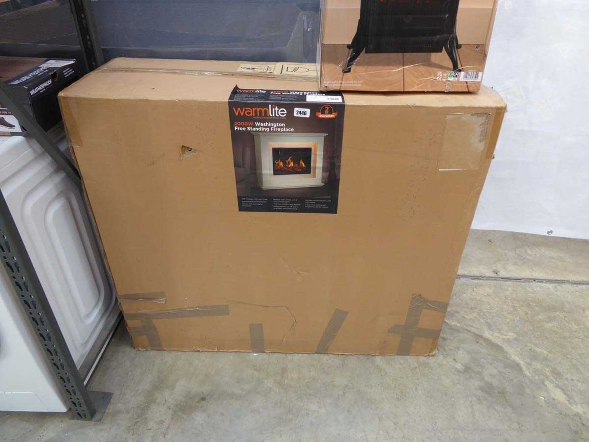 Boxed Warmlite Washington free standing fireplace