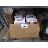 +VAT Box containing a large quantity of Ansell fire rated downlights