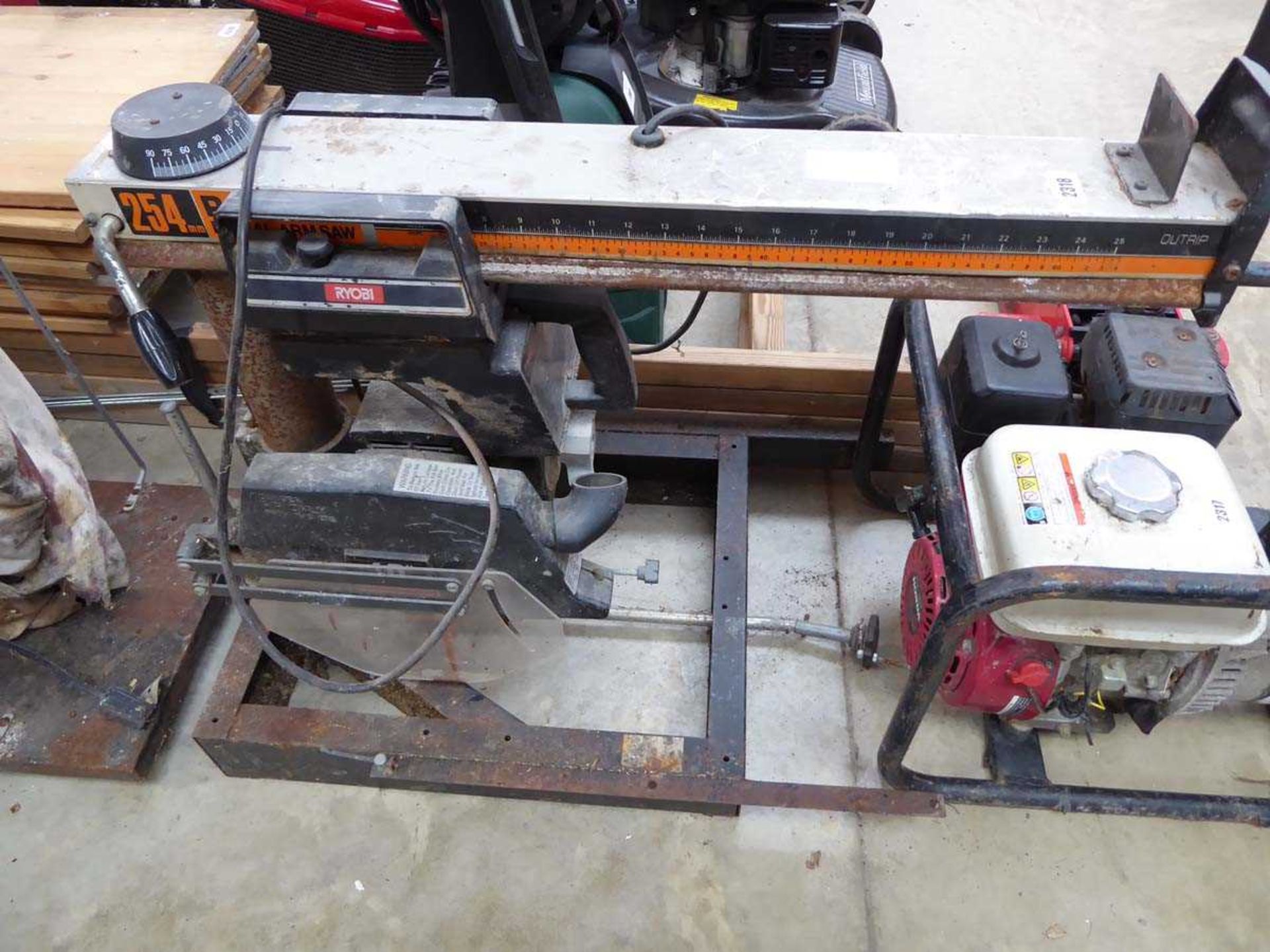 Ryobi electric radial saw with electric dust extractor - Image 2 of 3