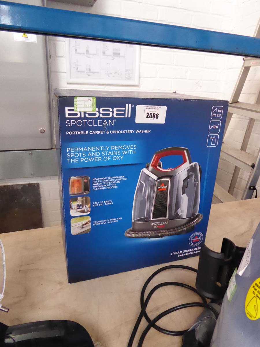 +VAT Boxed Bissell SpotClean portable carpet and upholstery washer