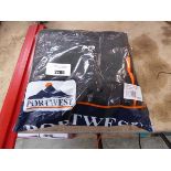 +VAT PortWest chainsaw bib and brace in black and orange (size M)