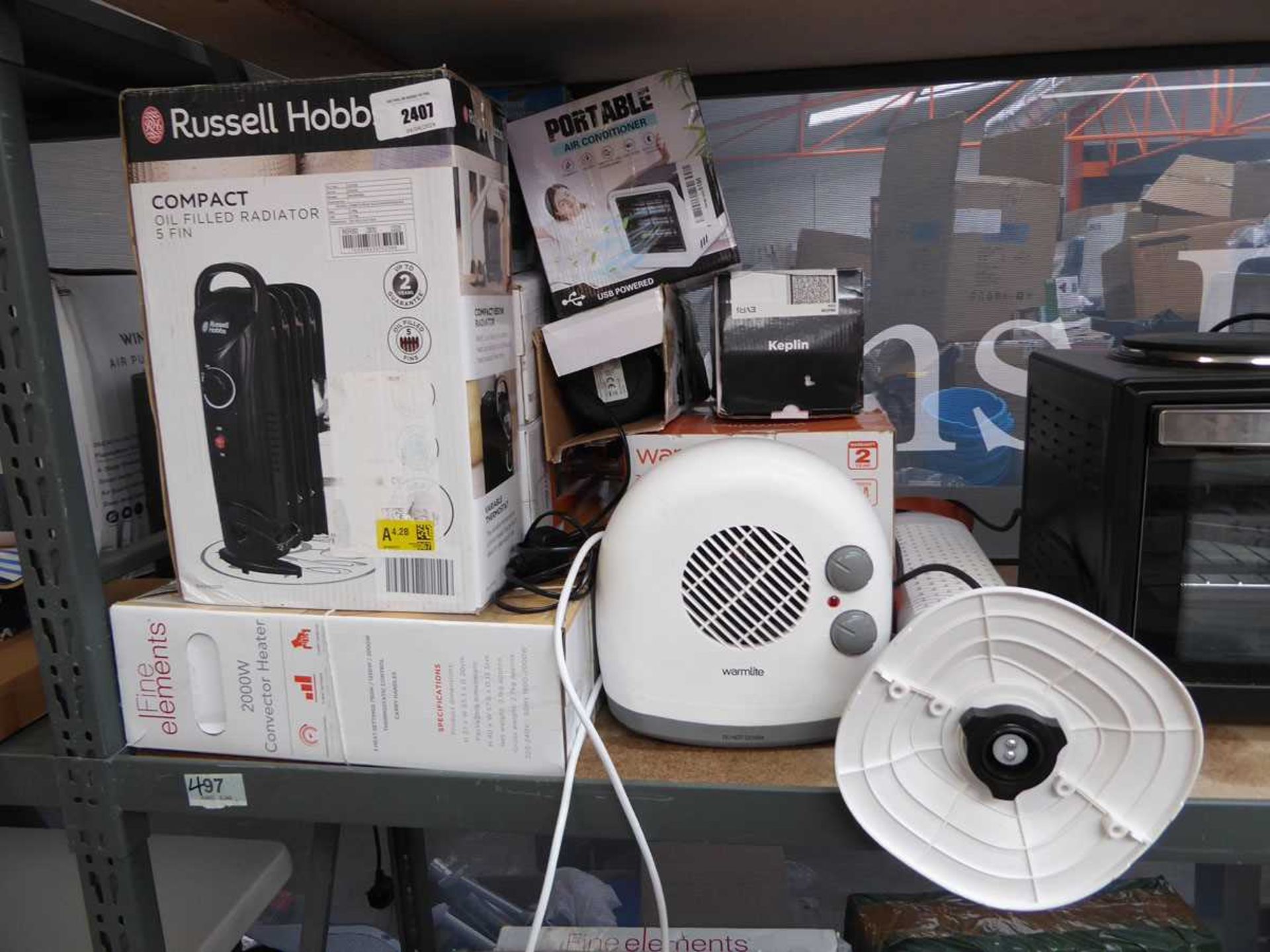 +VAT Quantity of mixed style heaters and air coolers incl. 3 oil filled radiators, 5 fan heaters,