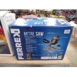 Boxed Ferrex 20V cordless mitre saw