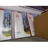 2 boxed 1.9m decorative garden obelisks