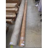 +VAT 3.6 x 3m roll of tan wood effect vinyl flooring