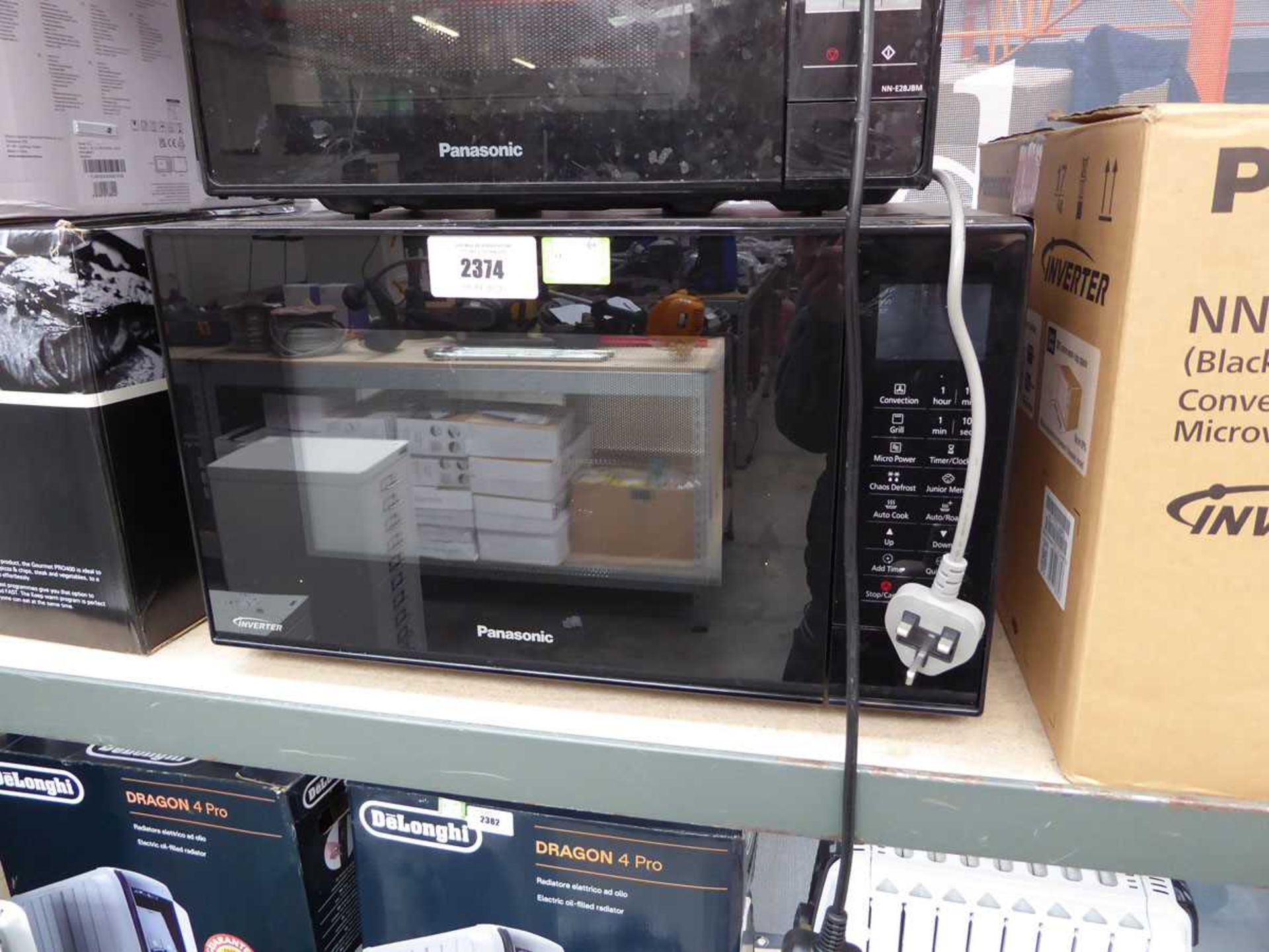 +VAT Panasonic inverter microwave (MN-CT56JB) in black