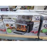 Boxed Daewoo 32L electric oven with dual hot plates