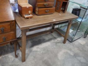 Modern dark wood desk (missing drawers)