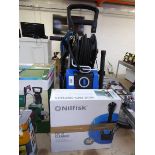 +VAT Nilfisk E160.1 electric pressure washer with lance, hose and patio cleaning attachment