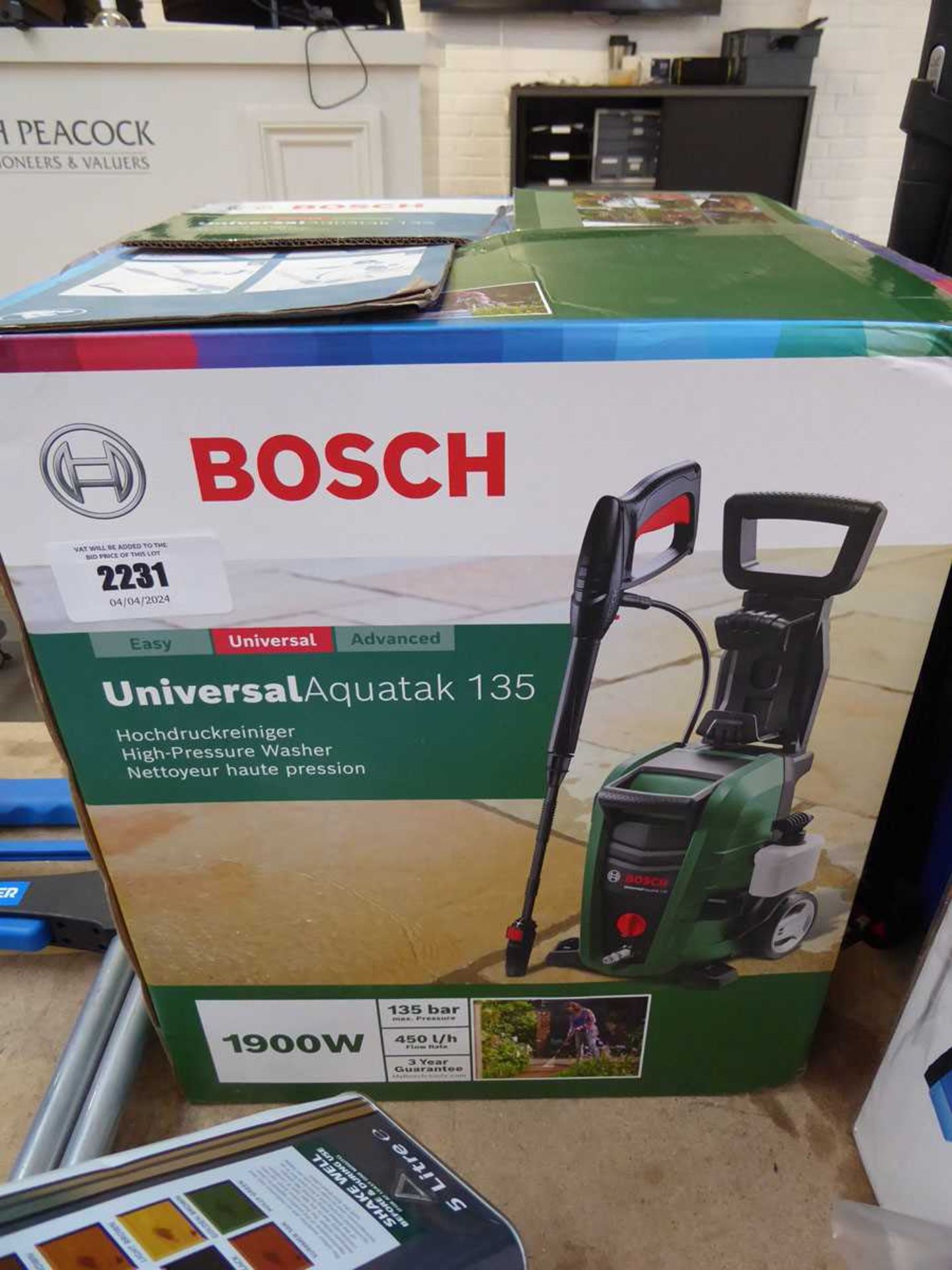 +VAT Bosch Universal Aquatak 135 electric pressure washer