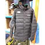 +VAT Columbia black full zip puffer jacket (size L) with mens Columbia 1/3 zip fleece in grey and