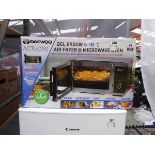 Boxed Daewoo 26L air fryer and microwave oven