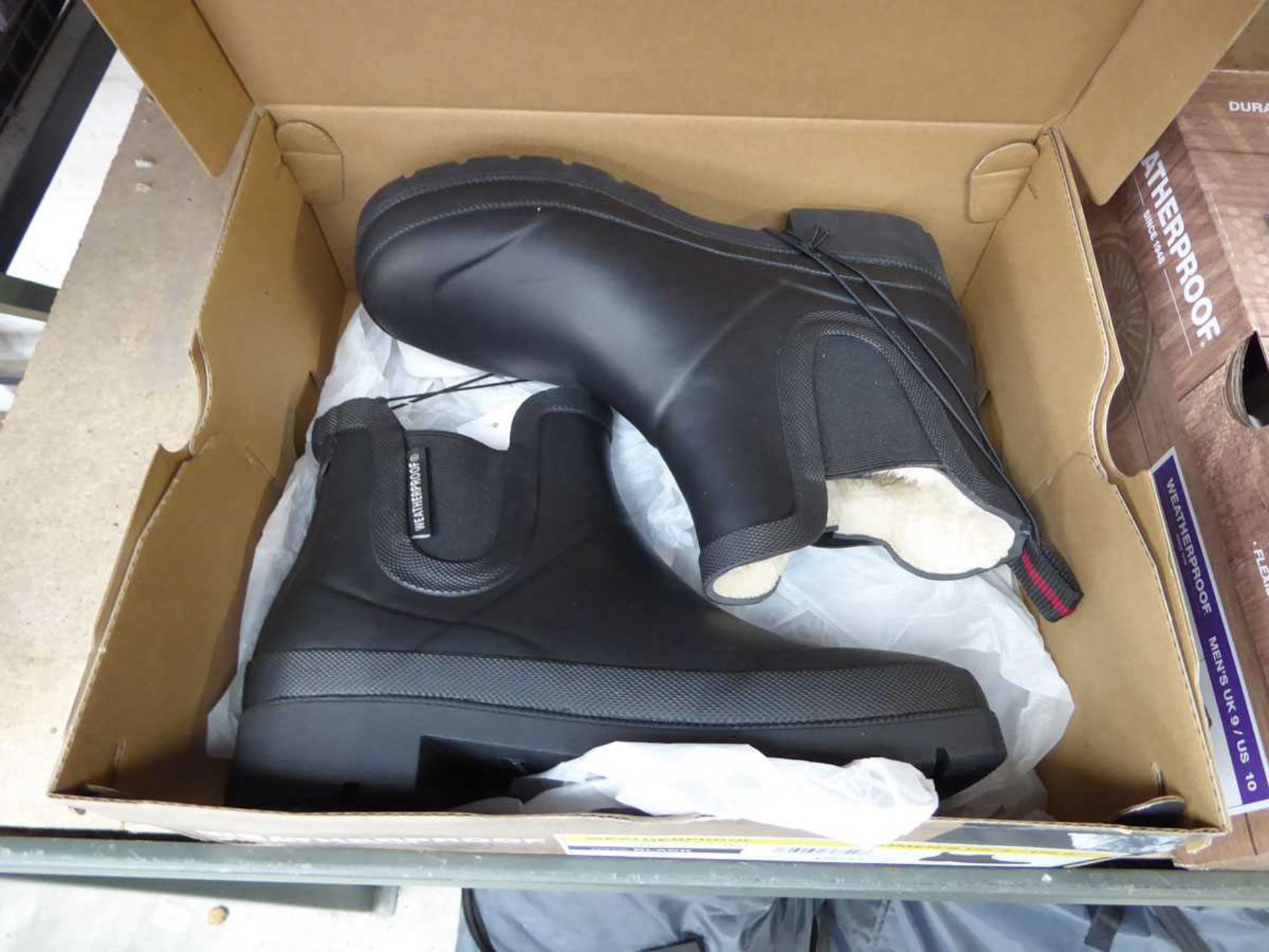 +VAT Boxed pair of ladies Weatherproof half ankle boots in black (size 4) - Image 2 of 2