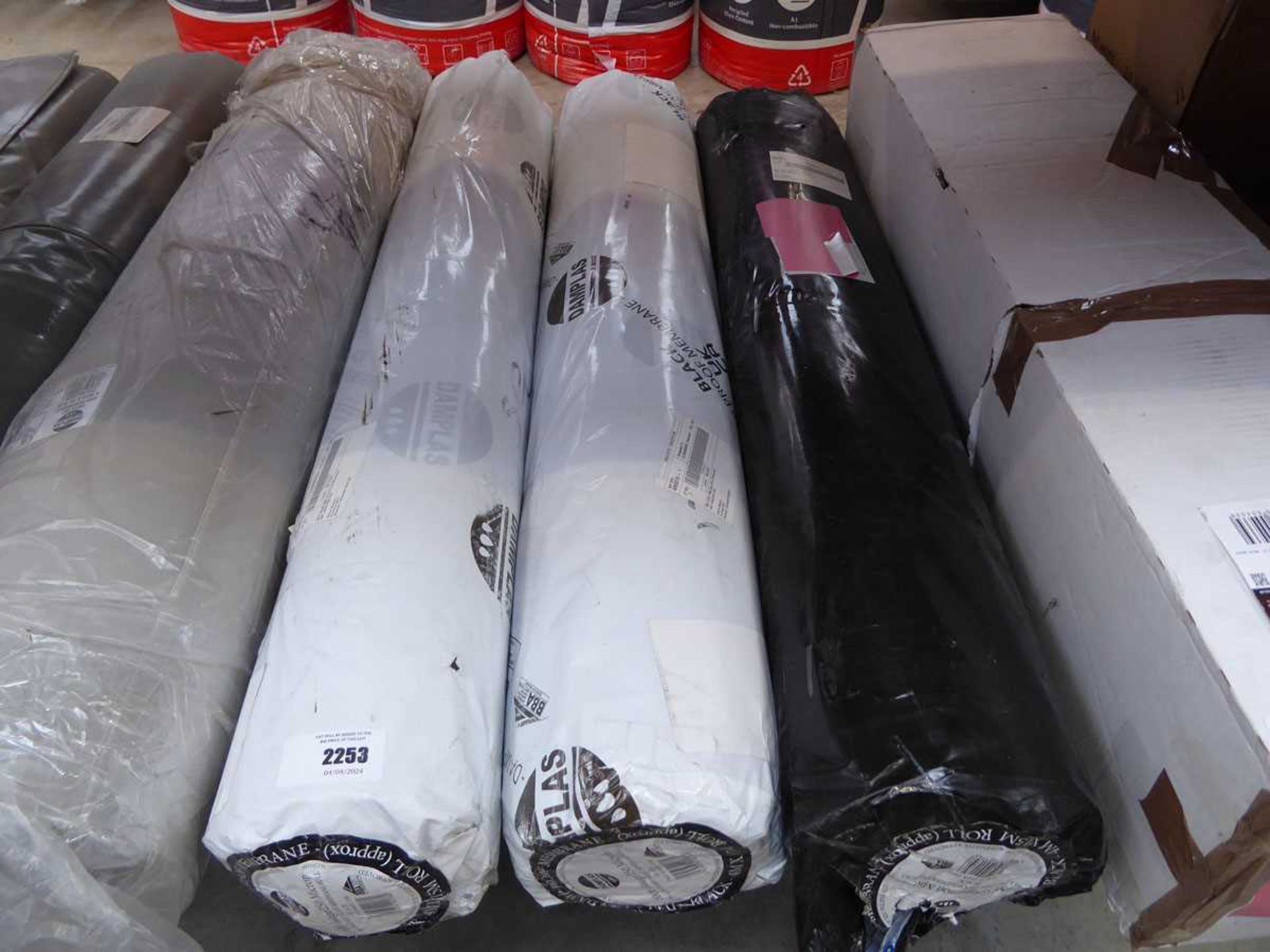 +VAT 3, 4m. x 15m. rolls of damp proof membrane