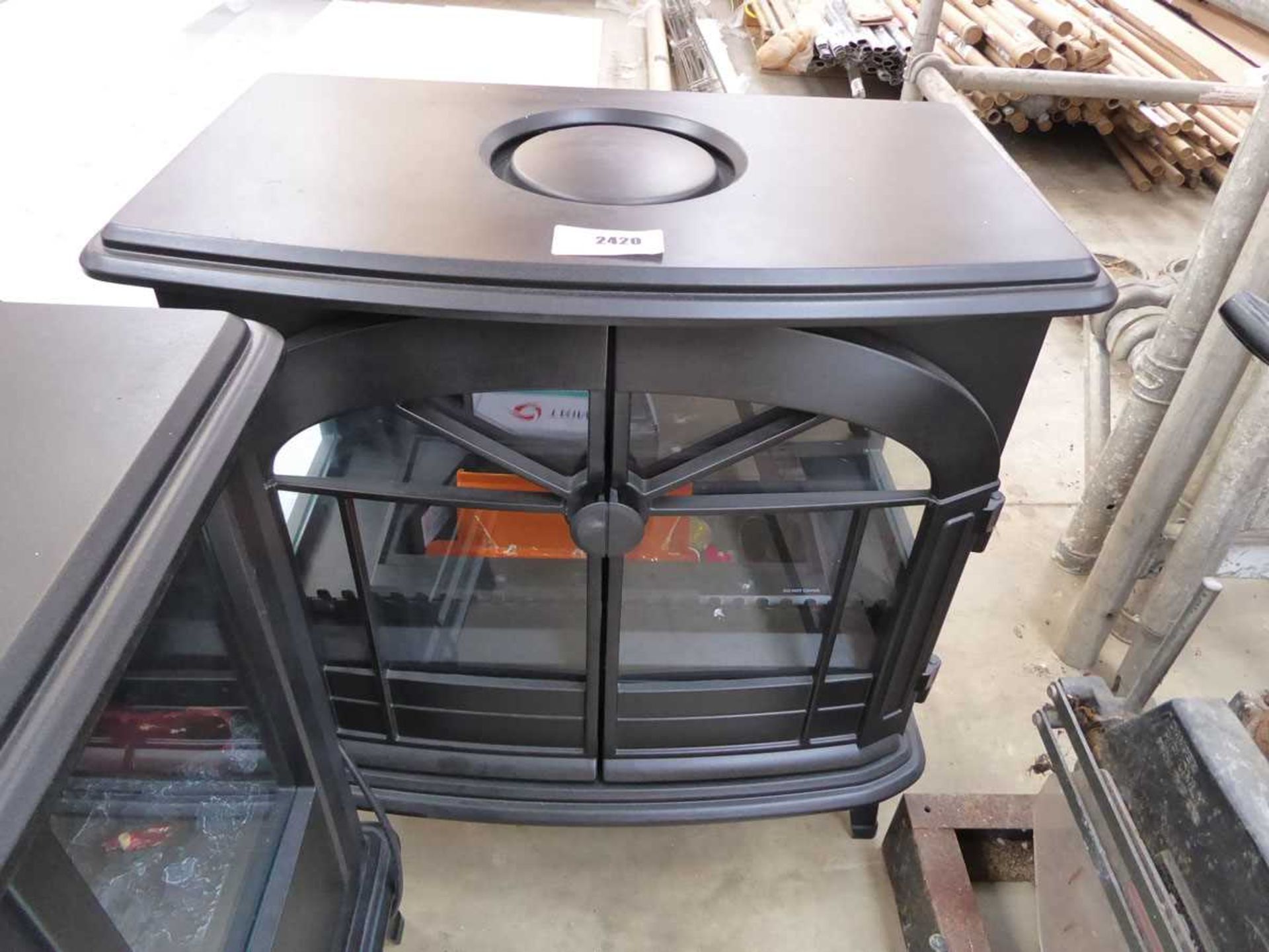+VAT Dimplex electric 2 door stove heater (missing artificial coals and remote)