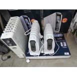 +VAT Boxed De'Longhi HSX slim style electric panel convector heater with 2 small De'Longhi oil