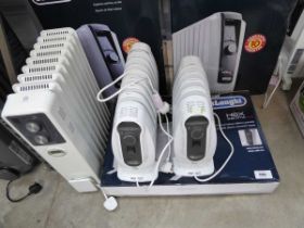 +VAT Boxed De'Longhi HSX slim style electric panel convector heater with 2 small De'Longhi oil