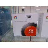 +VAT Boxed Google Nest learning thermostat (stainless steel Nest Pro edition)