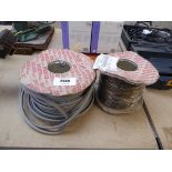 +VAT 1 roll of 5 Core of heat resistant flex cable and a roll of Twin & Earth cable